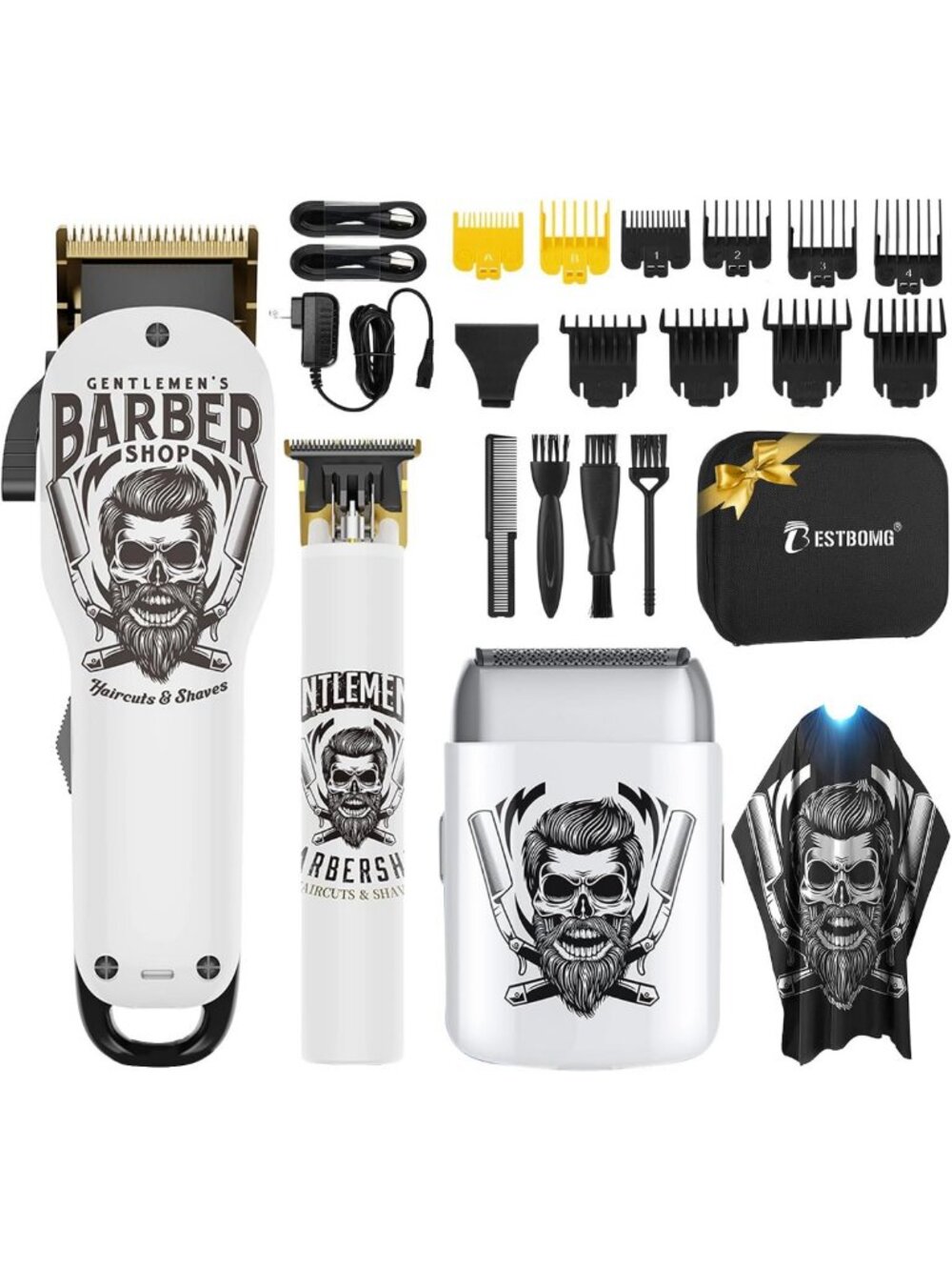 Versatile Hair Clippers Set for Men - Trimmer, Shaver & Clipper Combo